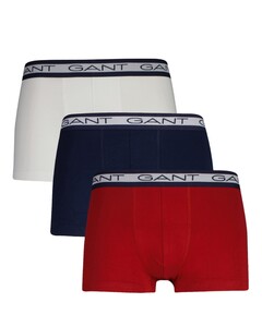 Gant 3Pack Trunks Underwear Cherry Red