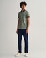 Gant 4-Color Oxford Piqué Short Sleeve Polo Basil Green