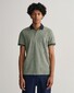 Gant 4-Color Oxford Piqué Short Sleeve Polo Basil Green