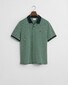Gant 4-Color Oxford Piqué Short Sleeve Polo Diep Groen