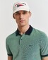Gant 4-Color Oxford Piqué Short Sleeve Polo Diep Groen
