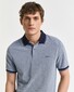 Gant 4-Color Oxford Piqué Short Sleeve Polo Dusty Navy