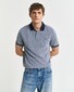 Gant 4-Color Oxford Piqué Short Sleeve Polo Dusty Navy