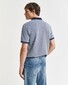 Gant 4-Color Oxford Piqué Short Sleeve Polo Dusty Navy