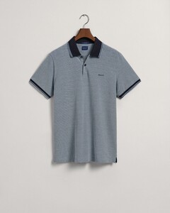 Gant 4-Color Oxford Piqué Short Sleeve Polo Gentle Blue