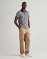 Gant 4-Color Oxford Piqué Short Sleeve Polo Grijs Melange
