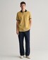 Gant 4-Color Oxford Piqué Short Sleeve Polo Medal Yellow