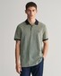 Gant 4-Color Oxford Piqué Short Sleeve Polo Pine Green