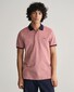 Gant 4-Color Oxford Piqué Short Sleeve Polo Sunset Pink