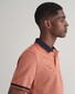 Gant 4-Color Oxford Piqué Short Sleeve Polo Sweet Orange