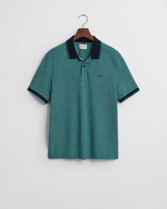 Gant 4-Color Oxford Piqué Short Sleeve Polo Tropic Blue