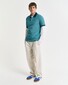 Gant 4-Color Oxford Piqué Short Sleeve Polo Tropic Blue