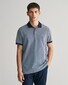 Gant 4-Color Oxford Pique Short Sleeve Poloshirt Dusty Blue Sea