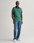 Gant 4-Color Oxford Pique Short Sleeve Poloshirt Lush Green