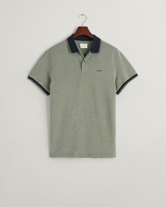 Gant 4-Color Oxford Pique Short Sleeve Poloshirt Pine Green