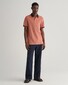 Gant 4-Color Oxford Pique Short Sleeve Poloshirt Sweet Orange
