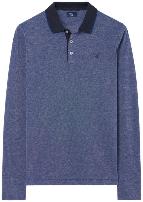 Gant 4 Color Oxford Poloshirt Dark Evening Blue
