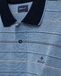 Gant 4 Color Oxford Stripe Polo Shirt Midden Blauw