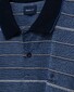 Gant 4 Color Oxford Stripe Polo Shirt Persian Blue