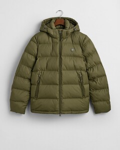 Gant Active Cloud Jacket Detachable Hood Juniper Green