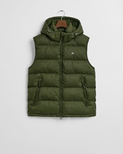 Gant Active Cloud Vest Detachable Hood Body-Warmer Country Green