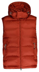 Gant Active Cloud Vest Detachable Hood Body-Warmer Iron Red