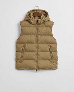 Gant Active Cloud Vest Detachable Hood Body-Warmer Light Taupe