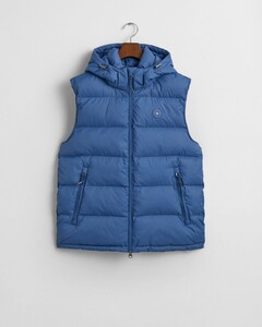 Gant Active Cloud Vest Detachable Hood Body-Warmer Vintage Blue