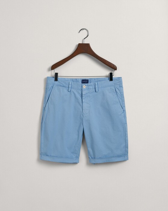 Gant Allister Sunfaded Shorts Comfort Stretch Bermuda Gentle Blue