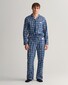 Gant Allover Bold Checked Pajama Set Nachtmode College Blue