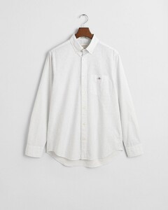 Gant Allover Micro Pattern Overhemd Eggshell