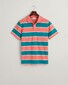 Gant Allover Multi Stripe Piqué Poloshirt Ocean Turquoise