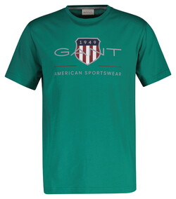 Gant Archive Graphic Chest Shield Print Crew Neck T-Shirt Botanical Hue