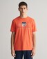 Gant Archive Graphic Chest Shield Print Crew Neck T-Shirt Burnt Orange