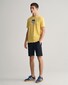 Gant Archive Graphic Chest Shield Print Crew Neck T-Shirt Dusty Yellow