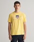 Gant Archive Graphic Chest Shield Print Crew Neck T-Shirt Dusty Yellow