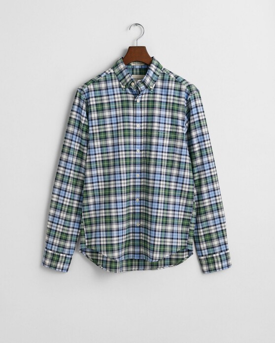 Gant Archive Oxford Check Organic Cotton Overhemd Clear Sky