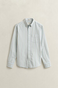 Gant Archive Oxford Stripe Organic Cotton Overhemd Sky Blue