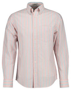 Gant Archive Oxford Stripe Organic Cotton Overhemd Washed Pink