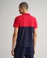 Gant Archive Shield Color Block Short Sleeve Rugger Polo Bright Red