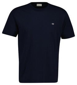 Gant Archive Shield Cotton Crew Neck Short Sleeve T-Shirt Avond Blauw
