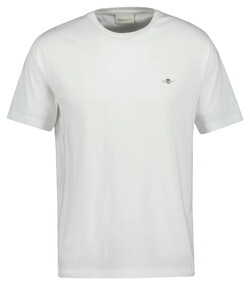 Gant Archive Shield Cotton Crew Neck Short Sleeve T-Shirt Wit