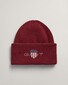 Gant Archive Shield Embroidery Cotton Blend Beanie Muts Plumped Red