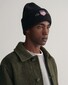 Gant Archive Shield Embroidery Cotton Blend Beanie Muts Zwart