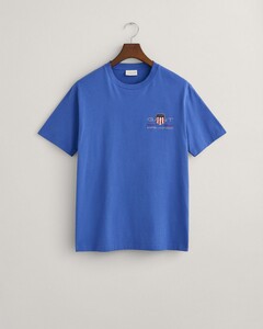 Gant Archive Shield Embroidery T-Shirt Rich Blue