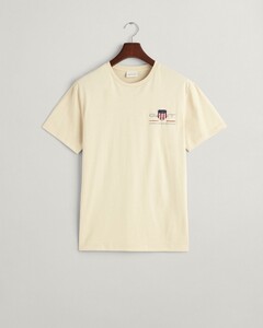 Gant Archive Shield Embroidery T-Shirt Silky Beige