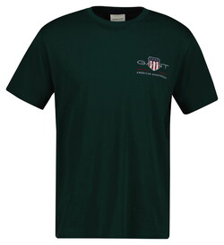 Gant Archive Shield Embroidery T-Shirt Tartan Green