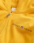 Gant Archive Shield Graphic Cardigan Full Zip Sweat Hoodie Gold Yellow