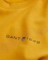 Gant Archive Shield Graphic Crew Neck Sweatshirt Pullover Gold Yellow
