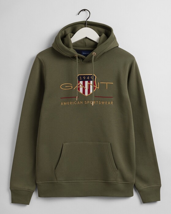 Gant Archive Shield Hoodie Pullover Four Leaf Clover